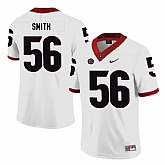 Georgia Bulldogs 56 Garrison Smith White Nike College Football Jersey Dzhi,baseball caps,new era cap wholesale,wholesale hats